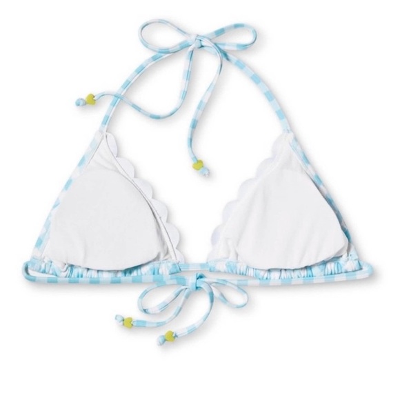 Blue Gingham String Bikini Set - Picture 13 of 15